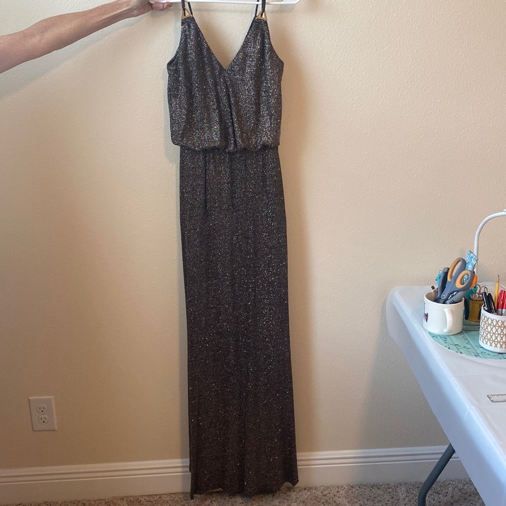 Calvin klein, floor length dress - super sparkly!